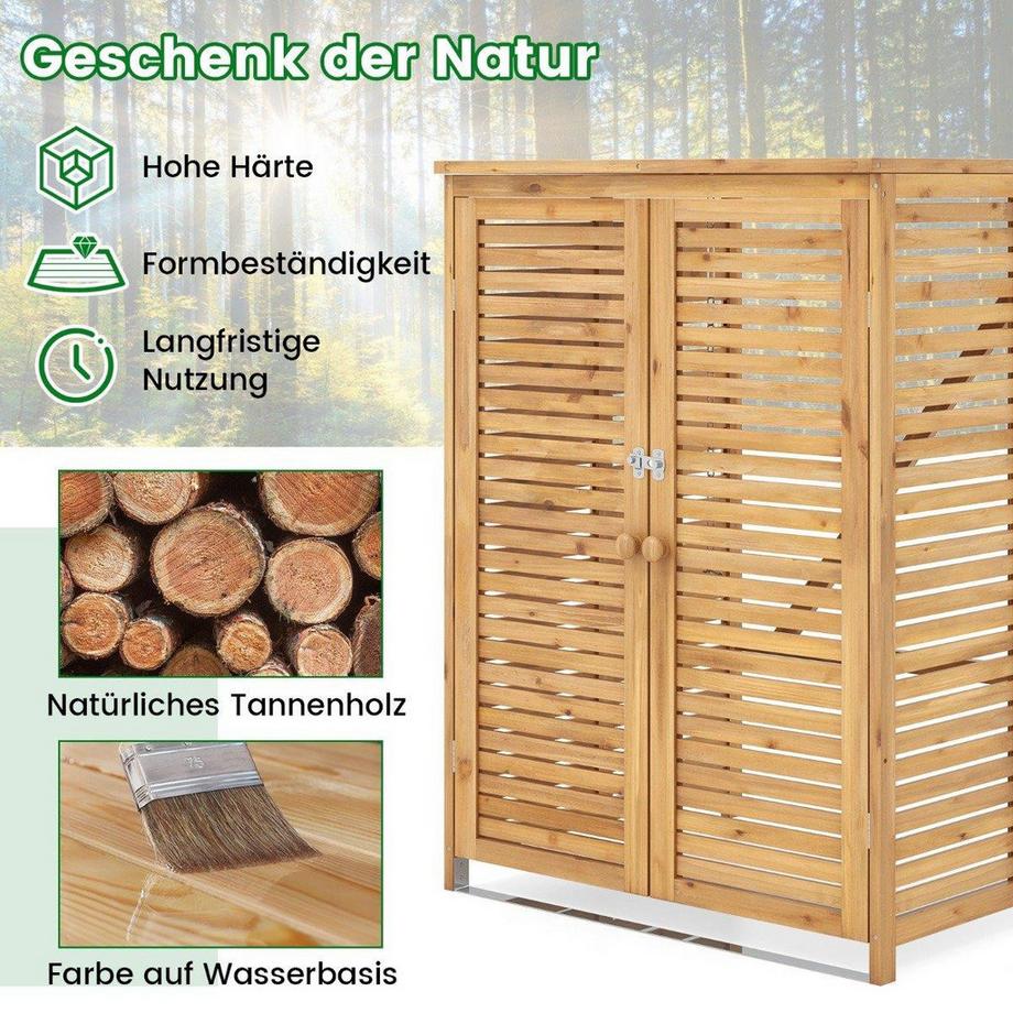 Northix Mülltonnenschuppen aus Holz  