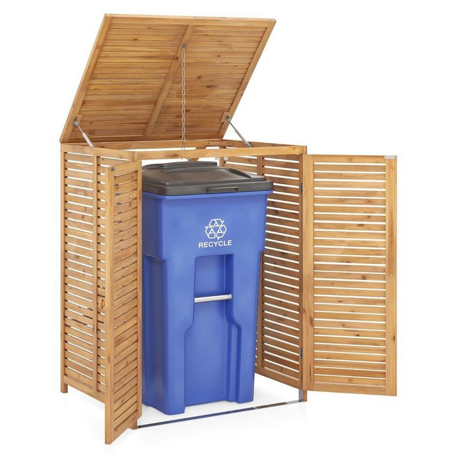 Mülltonnenschuppen aus Holz