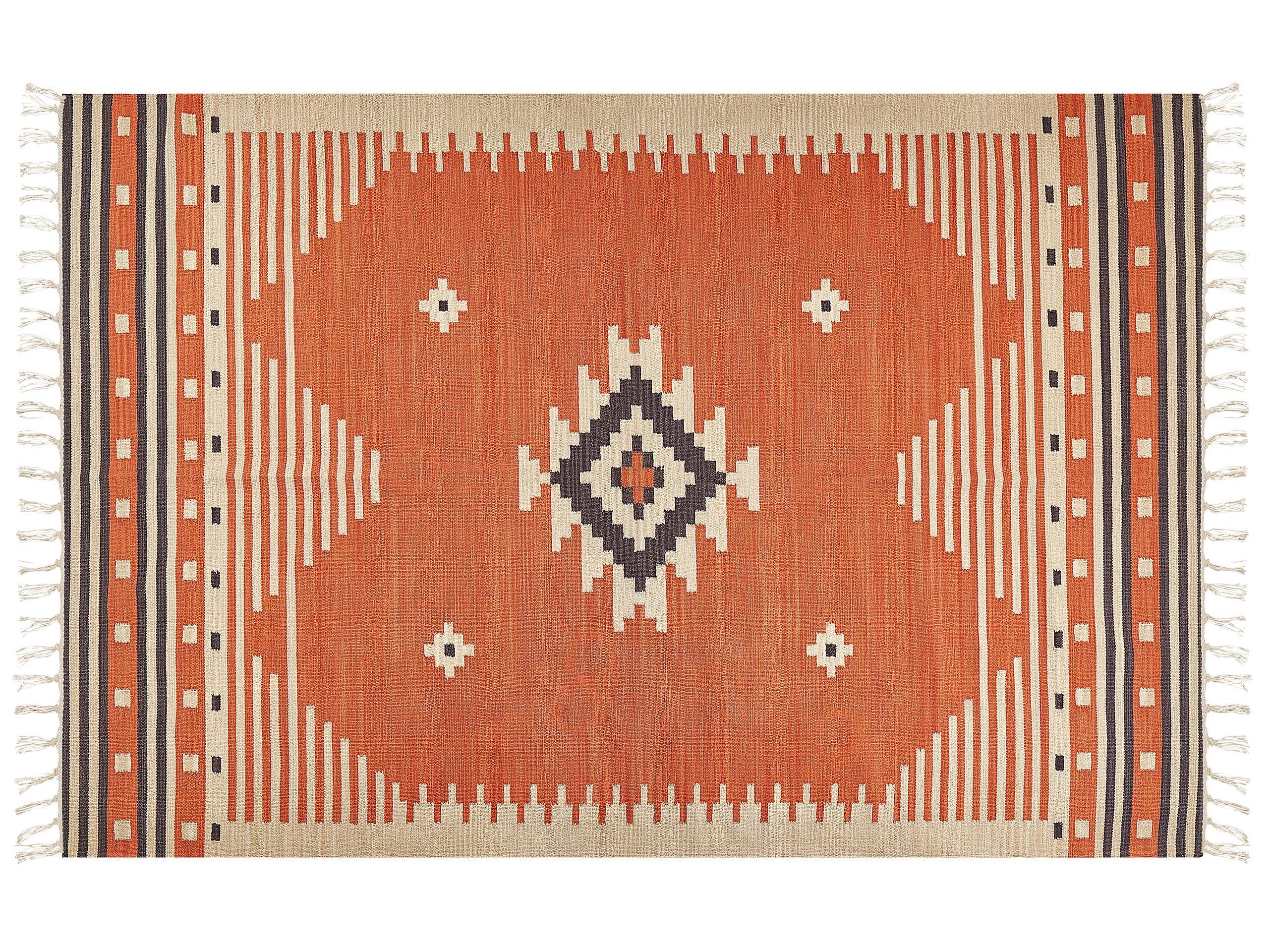 Beliani Tapis en Coton Traditionnel GAVAR  