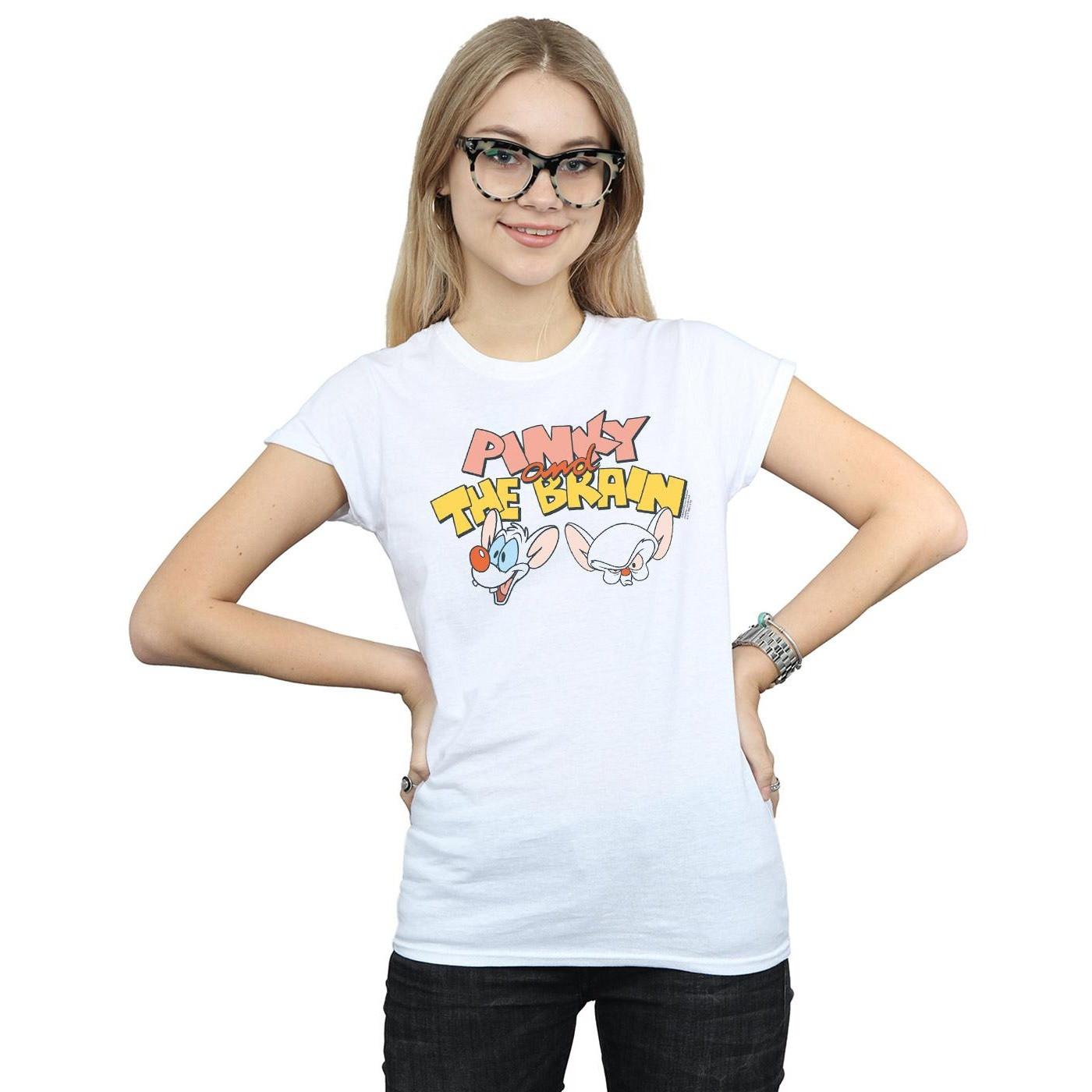 Animaniacs Pinky and The Brain T-Shirt Stampata  