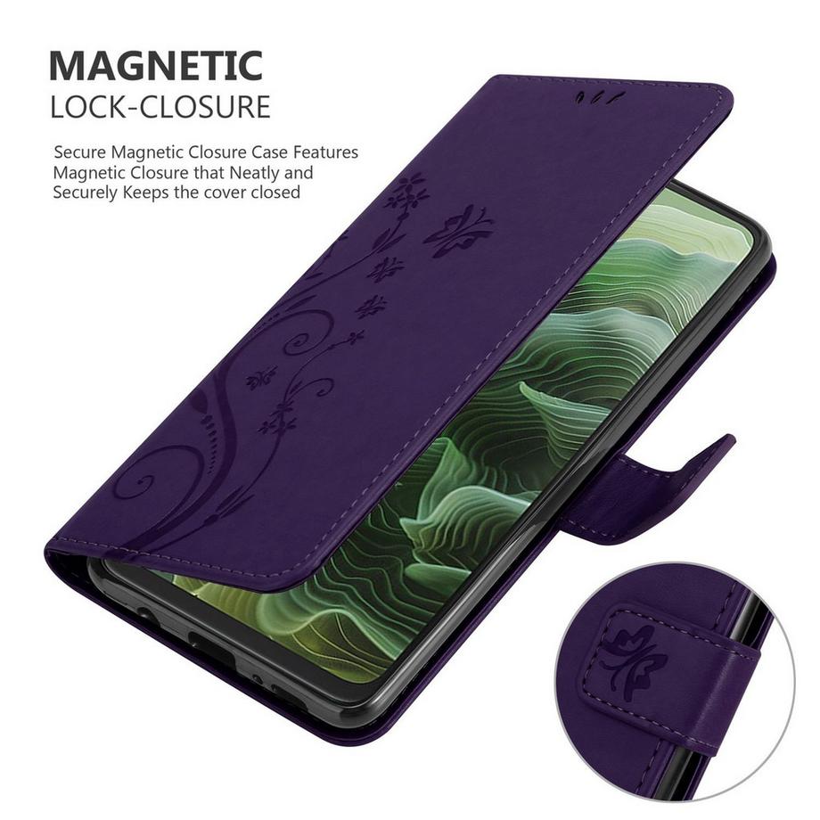 Cadorabo  Coque pour Motorola Moto G35 fleurs etui 