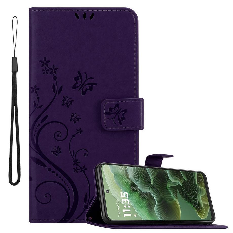 Coque pour Motorola Moto G35 fleurs etui