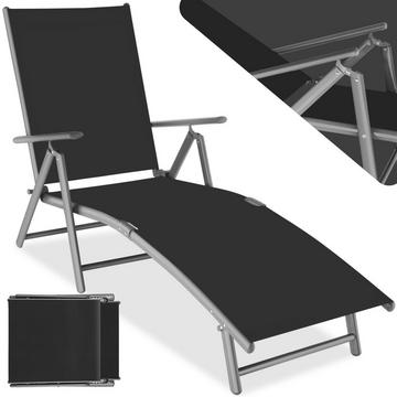 Gartenliege Textilene-Gewebe mit Aluminiumgestell