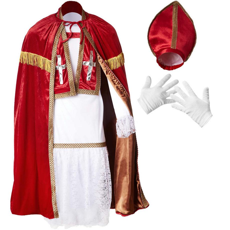 Tectake  Set da San Nicolò in rosso cupo 