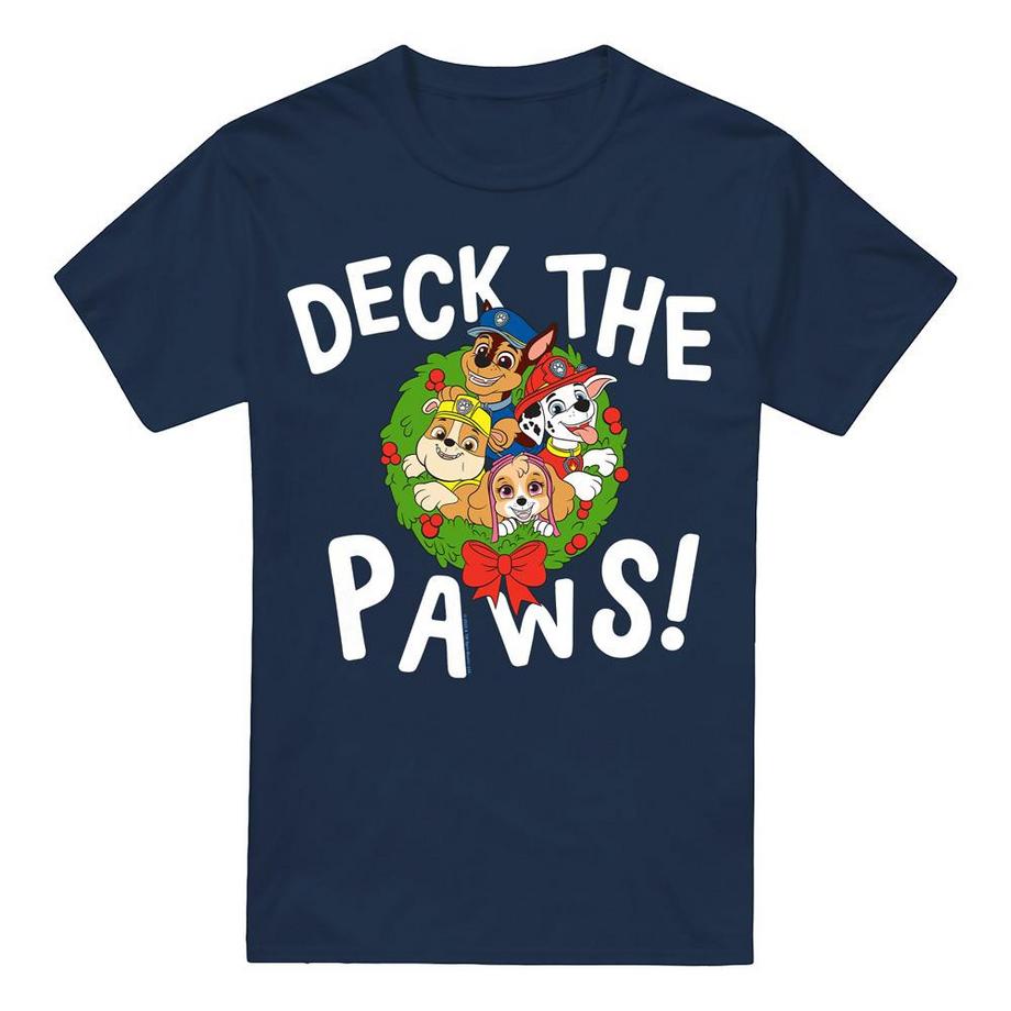 PAW PATROL Deck The Paws Weihnachtsdesign T-Shirt  