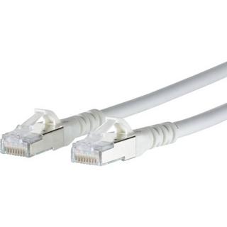 METZ CONNECT  RJ45 Cavo di rete, cavo patch CAT 6A S/FTP 10.00 m Bianco con protezione 