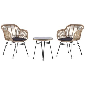 Set bistrot en Rattan sintetico Rustico TROPEA II
