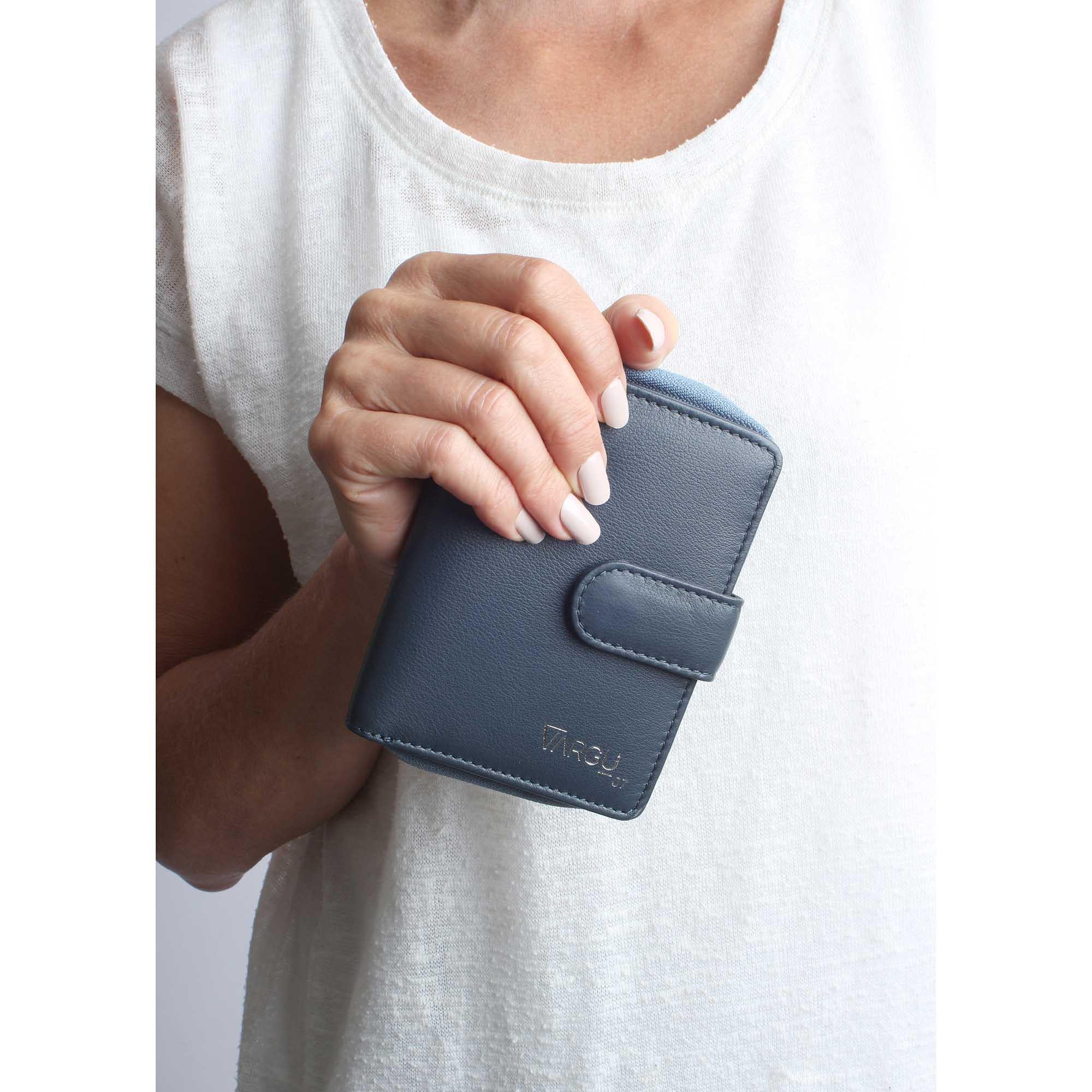 VARGU MASIN 1-A Portefeuille en Cuir Véritable  