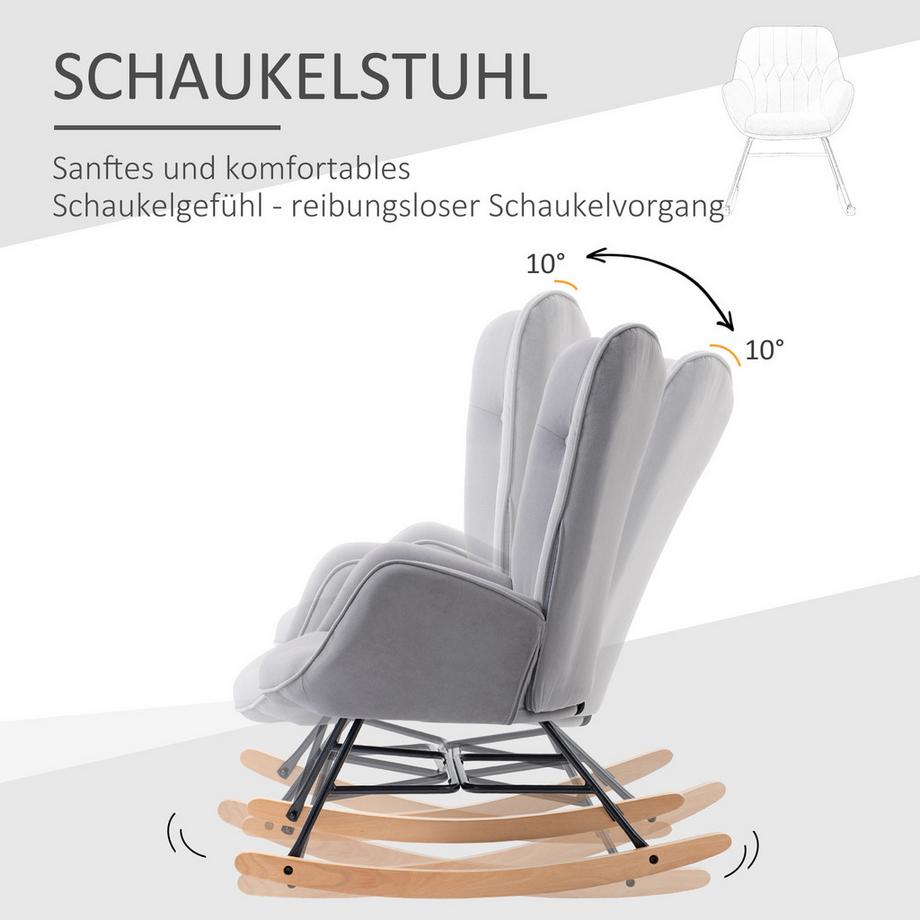 HOMCOM Schaukelsessel  