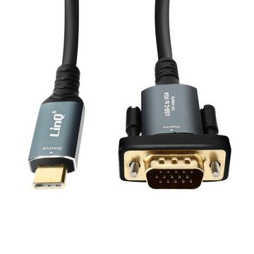 Câble USB-C vers VGA Full HD 1080P LinQ