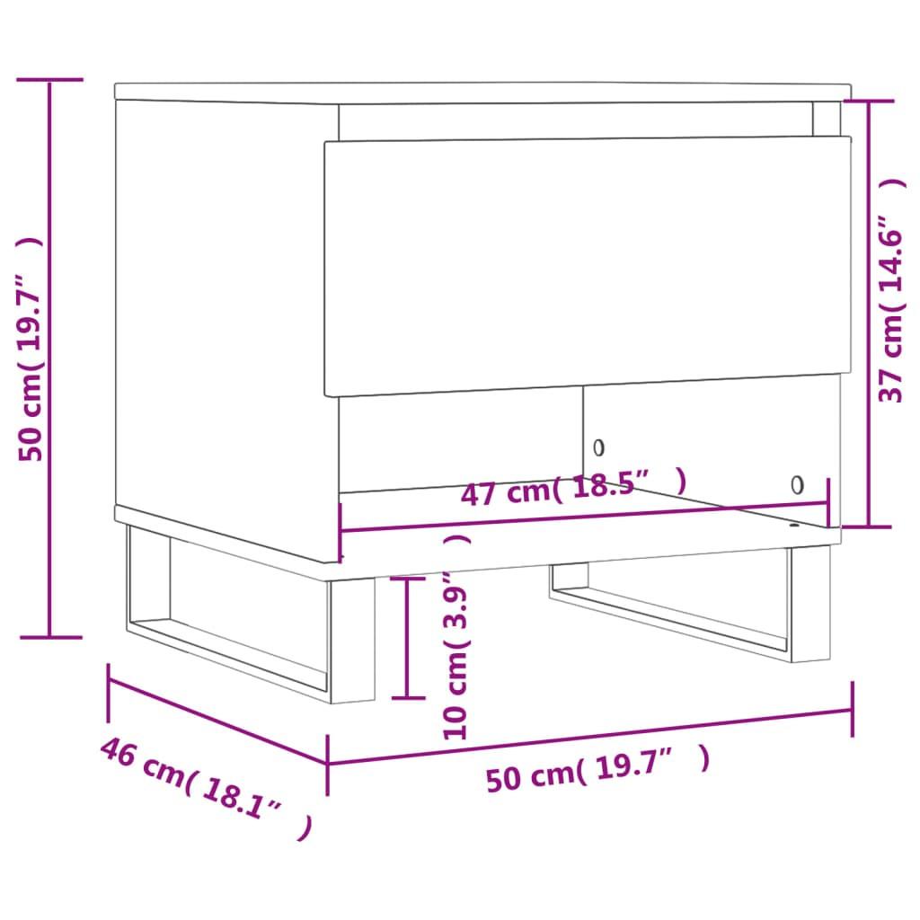 VidaXL Table basse bois d'ingénierie  