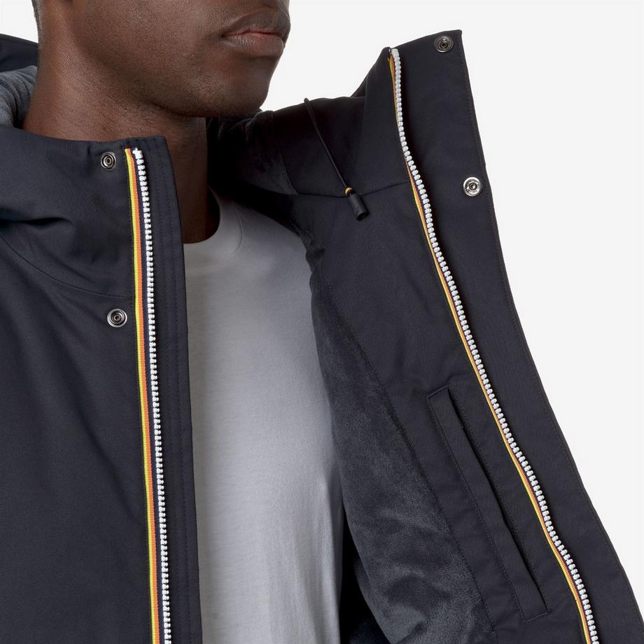 K-WAY Giacca Jacko Twill Marmotta con cappuccio  