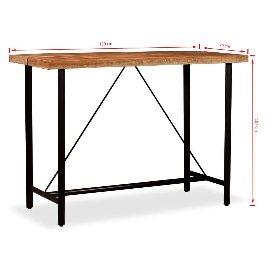 VidaXL Table de bar bois  