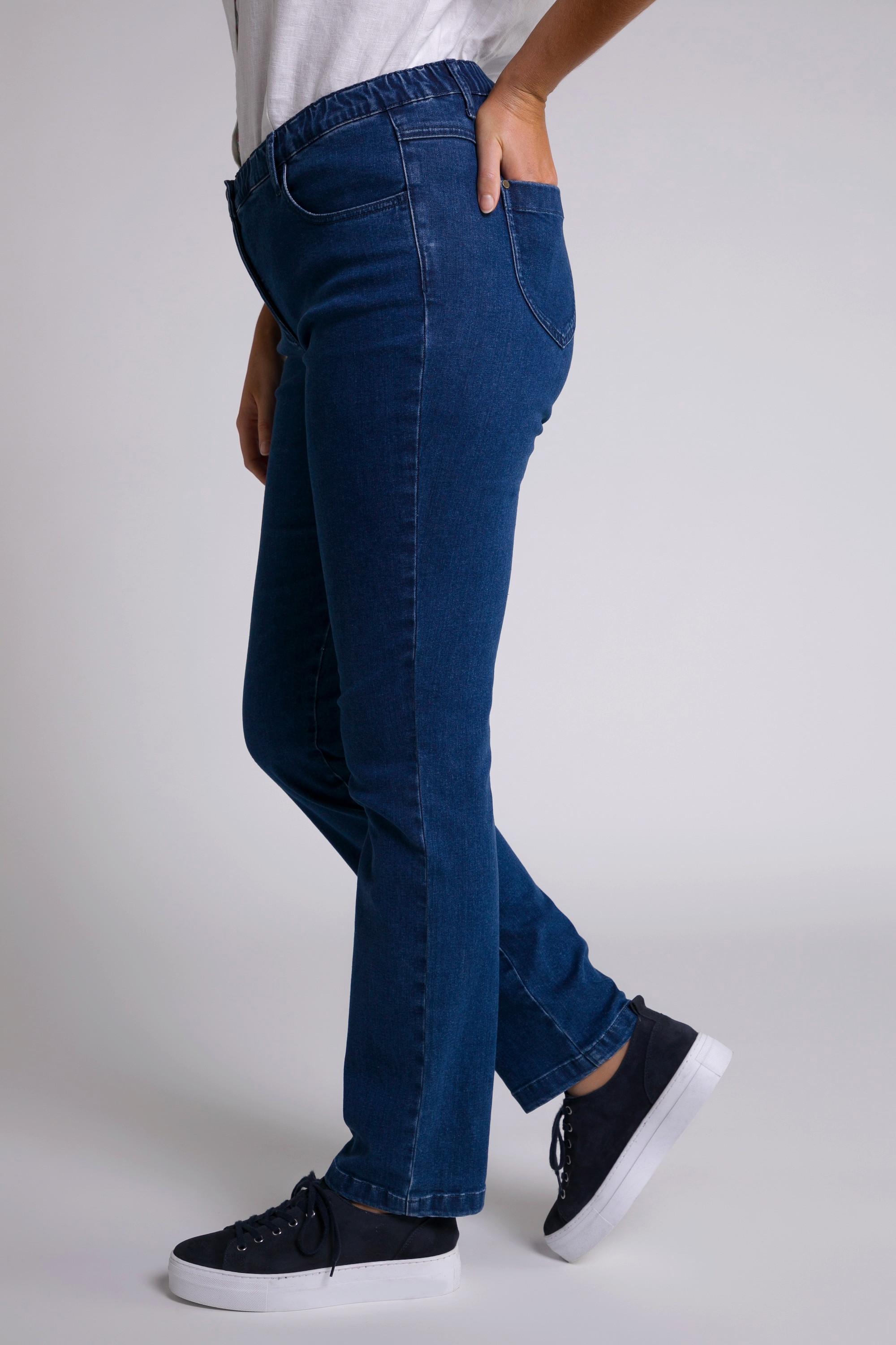 Ulla Popken  Jeans Sophie, Stickerei, schmales Bein, Komfortbund 