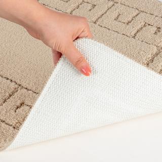 LIVABLISS 2 Tapis de Salle de Bain Lavable Antidérapant Beige /  