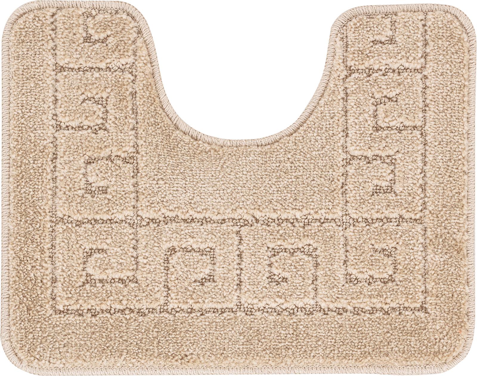 LIVABLISS 2 Tapis de Salle de Bain Lavable Antidérapant Beige /  