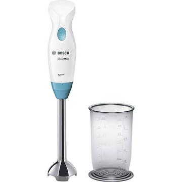 Bosch Haushalt MSM2410DW Frullatore ad immersione 400 W con Shaker Bianco, Azzurro