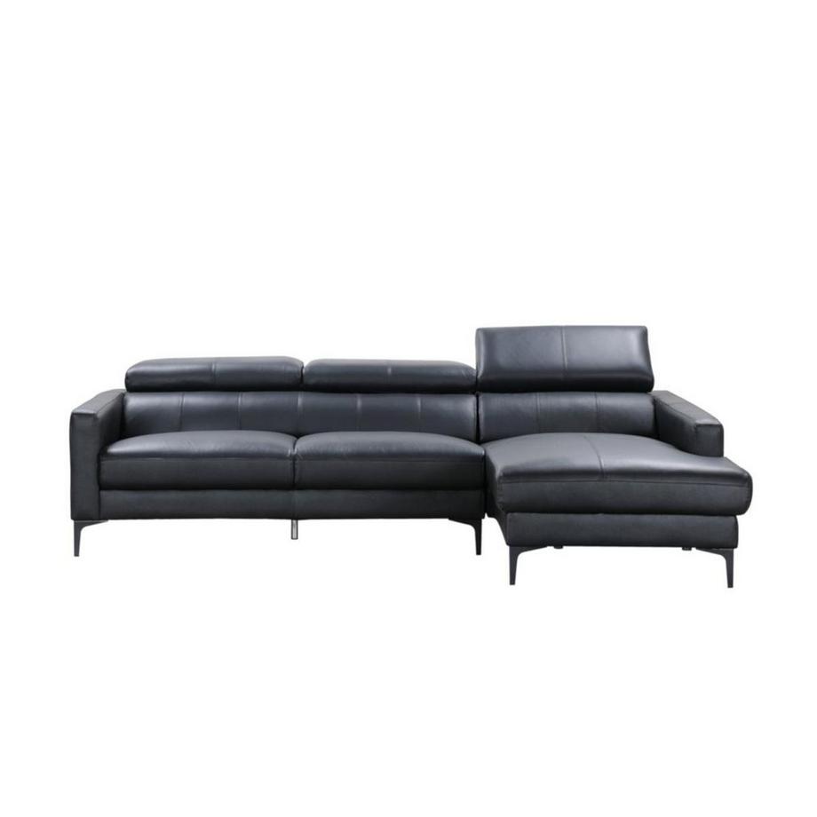 Vente-unique Canapé d'angle en cuir de buffle FLORENCE Angle droit  