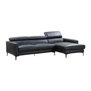 Vente-unique Ecksofa Leder Büffelleder Ecke Rechts FLORENCE  