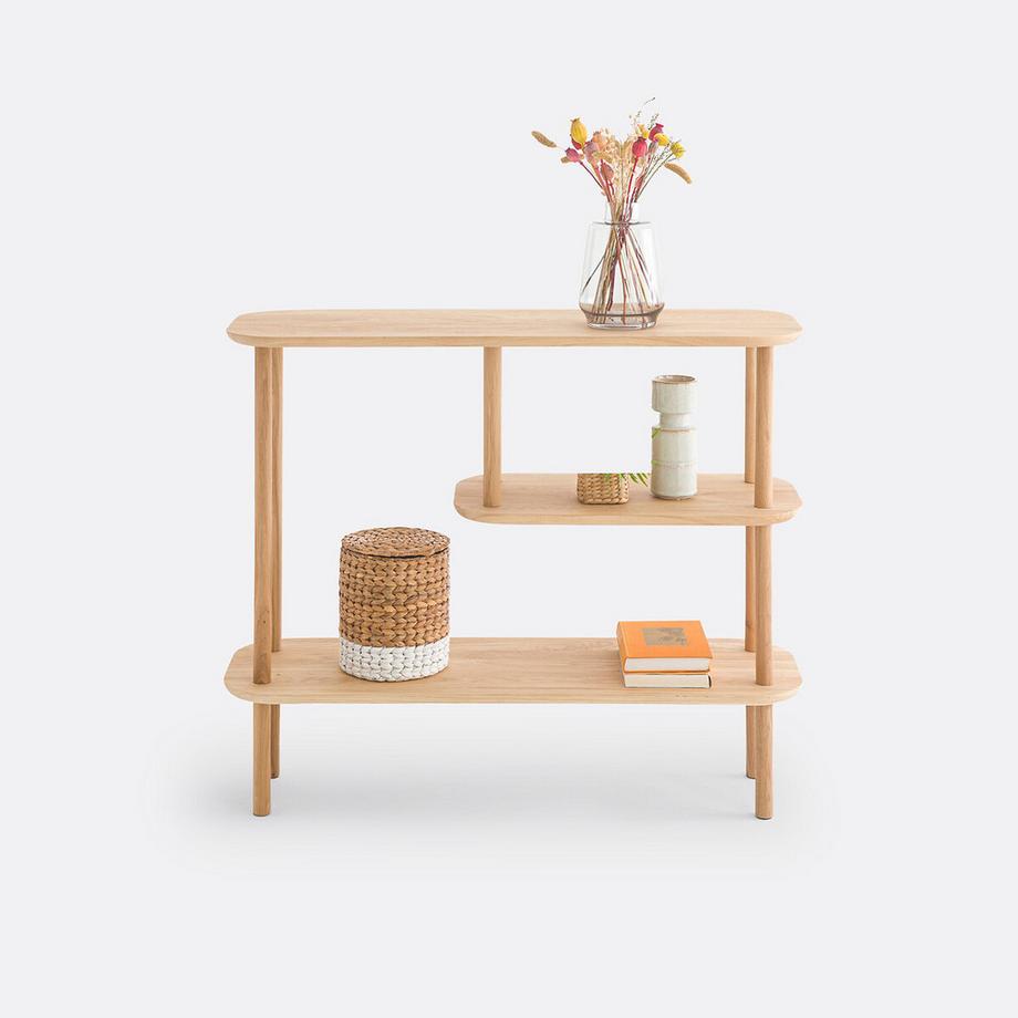 La Redoute Intérieurs Console asymétrique chêne massif  