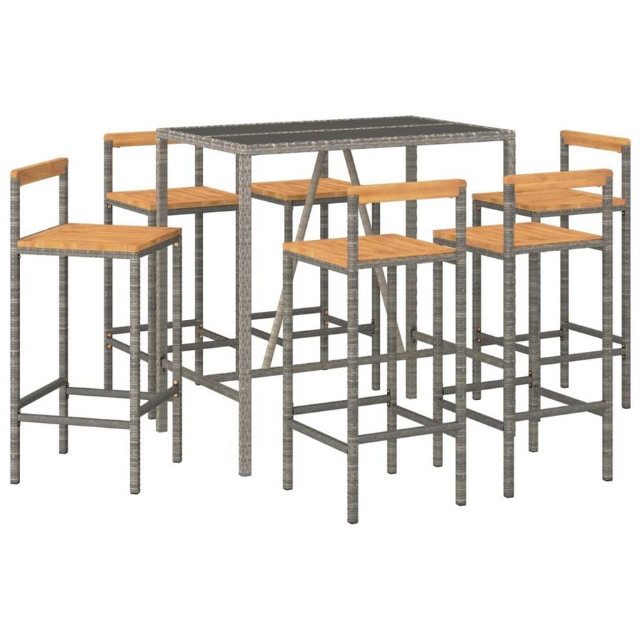 VidaXL set bar da giardino Polirattan  