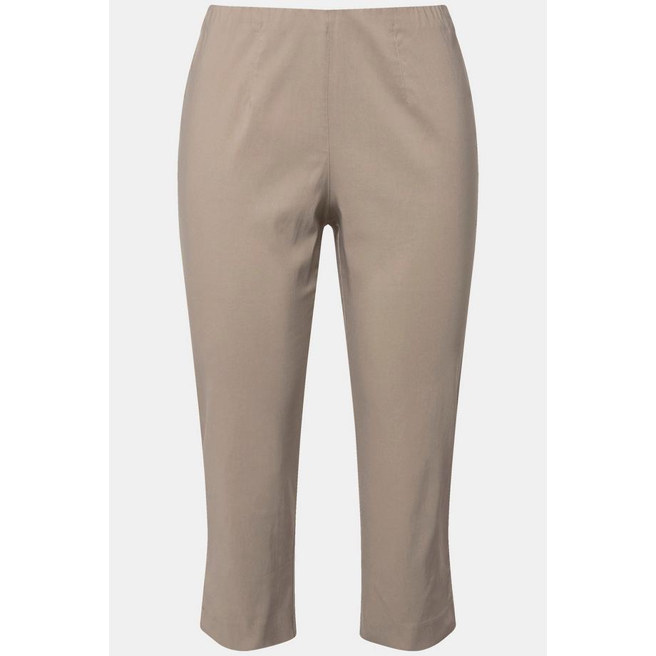 Ulla Popken Pantalon Bengalina Longueur Mollet Coupe Droite Taille Élastique  