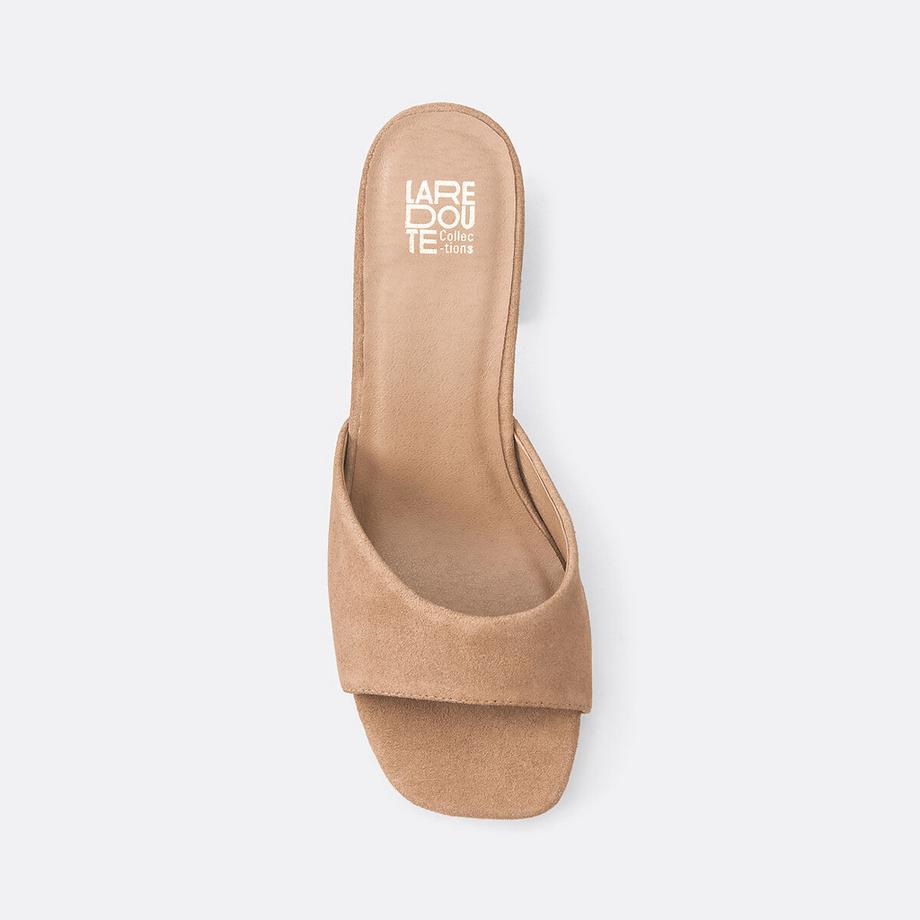 La Redoute Collections Mules con tacco largo in pelle  