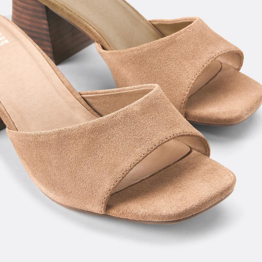 La Redoute Collections Mules con tacco largo in pelle  
