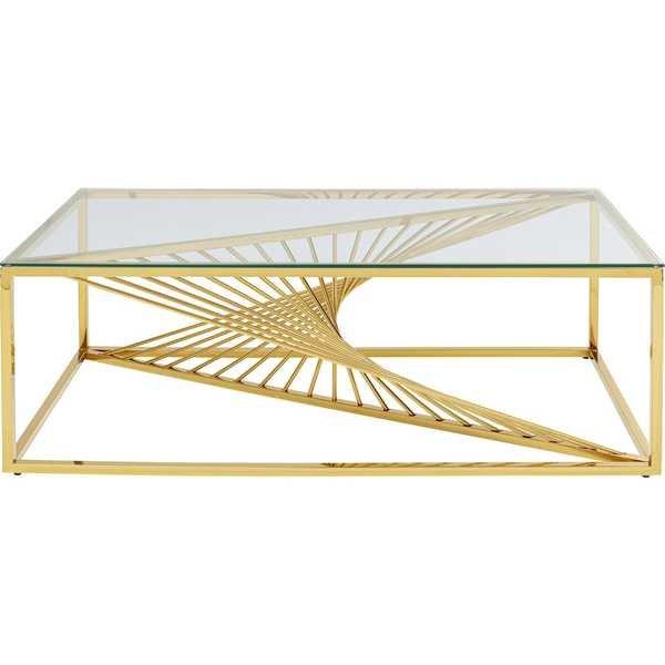 KARE Design Tavolino Laser oro 120x60  