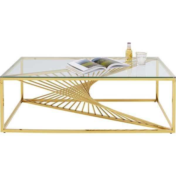 KARE Design Table basse Laser or 120x60  