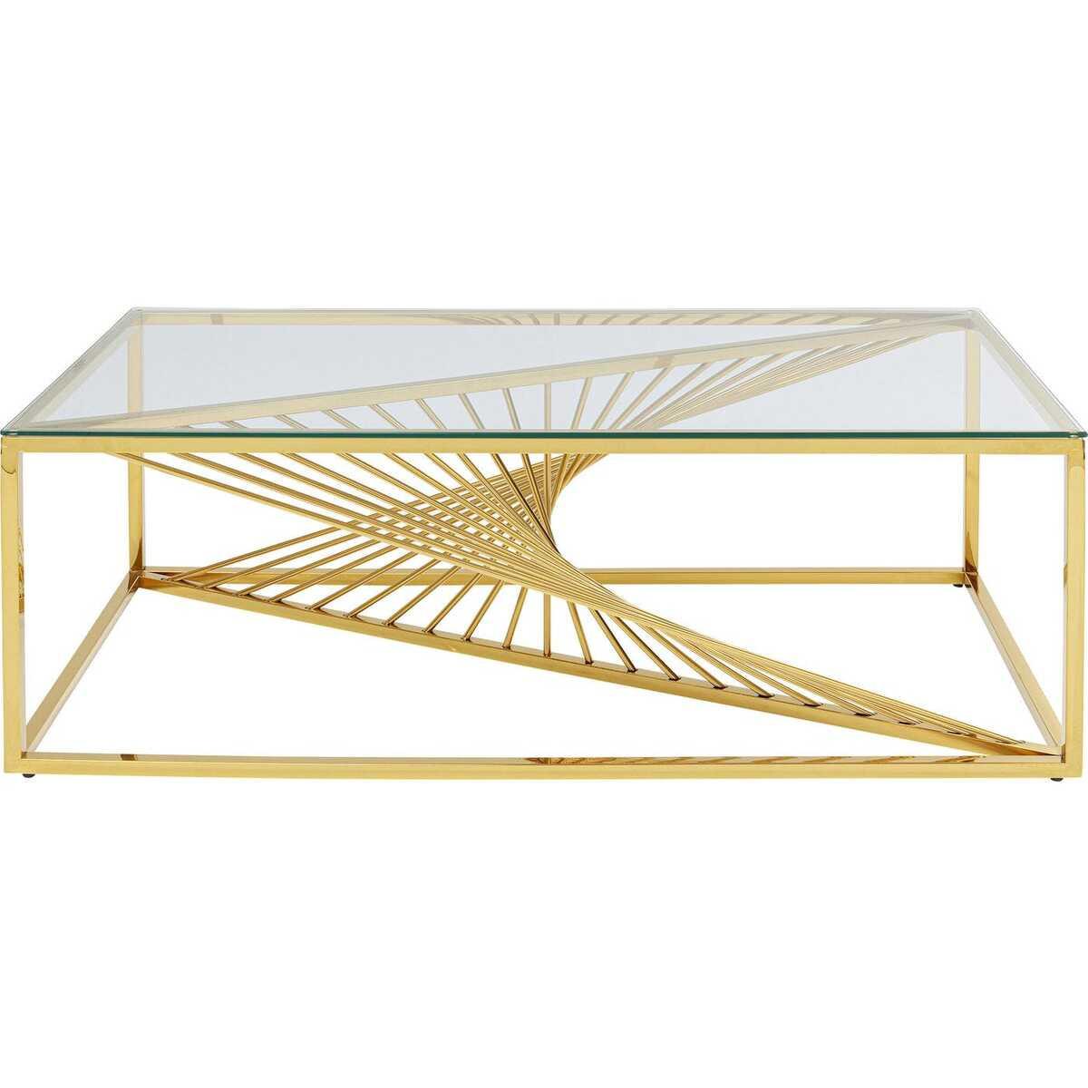 KARE Design Couchtisch Laser gold 120x60  