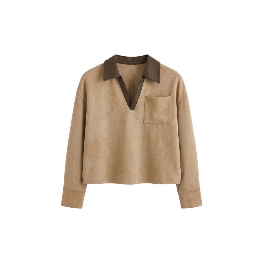 Roberta Rossi Camicia a maniche lunghe con collo contrastante  