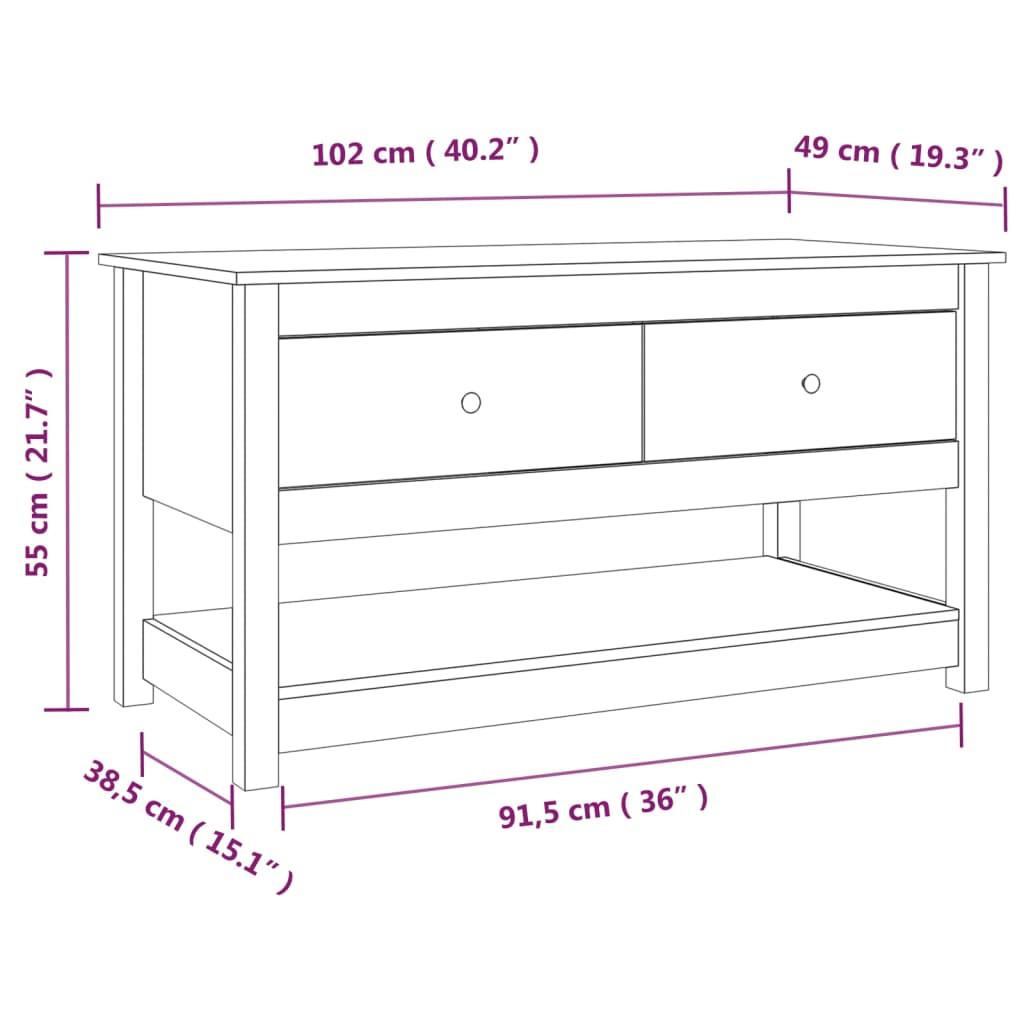 VidaXL Couchtisch holz  