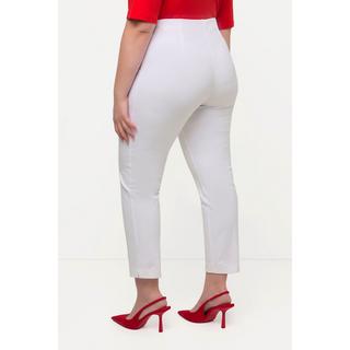 Ulla Popken  Pantalon 7/8, passepoil, taille élastique, jambe slim 