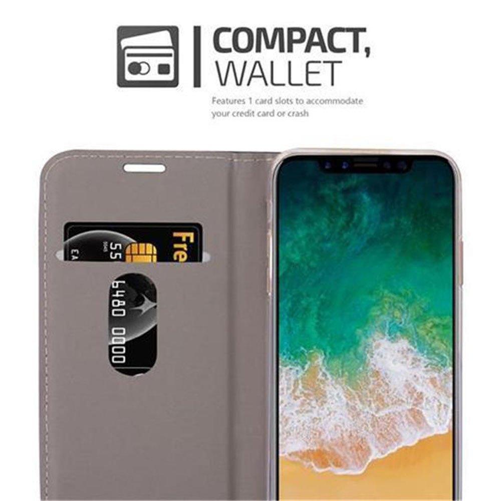 Cadorabo  Housse compatible avec Apple iPhone X / XS - Coque de protection avec fermeture magnétique, fonction de support et compartiment pour carte 