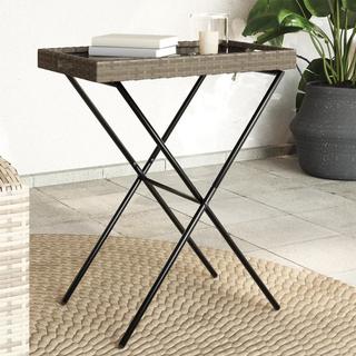 VidaXL Klappbarer tabletttisch poly-rattan  