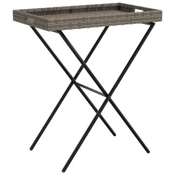 Klappbarer tabletttisch poly-rattan