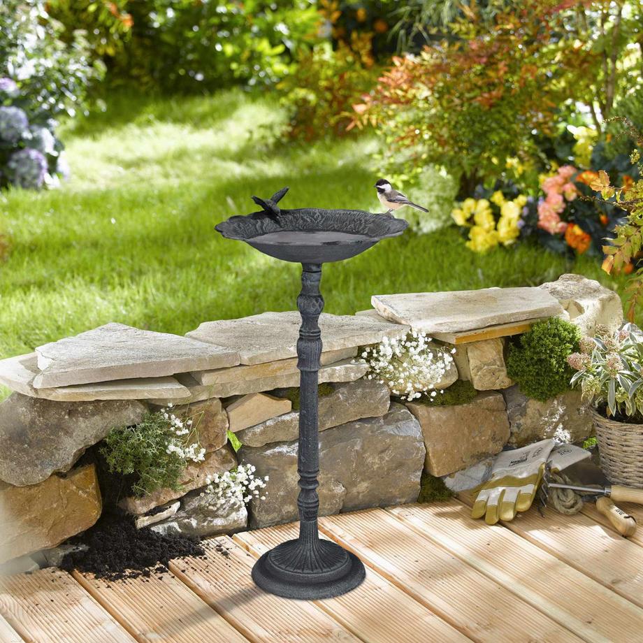 Northix  Bain d'oiseaux en fonte 