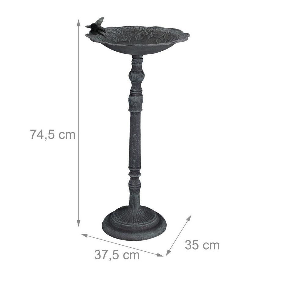 Northix  Bain d'oiseaux en fonte 