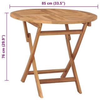 VidaXL Table à manger bois  