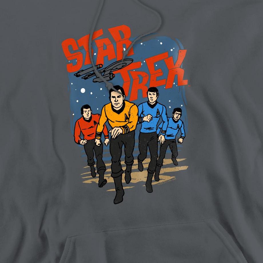 Star Trek Felpa con cappuccio Run Forward  