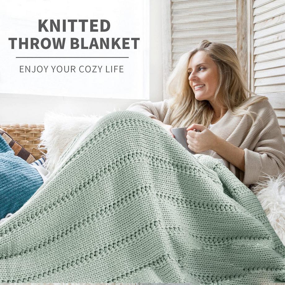 Alopini Morbida Calda Coperta Lavorata a Maglia Grossa  