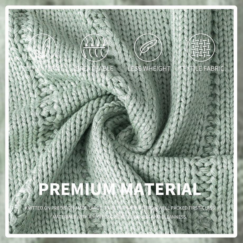 Alopini Morbida Calda Coperta Lavorata a Maglia Grossa  