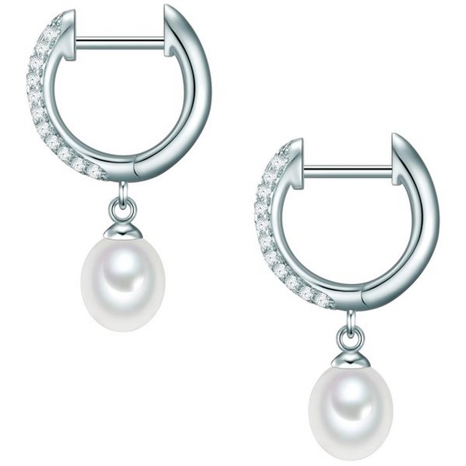 Valero Pearls  Femme Créoles en argent 