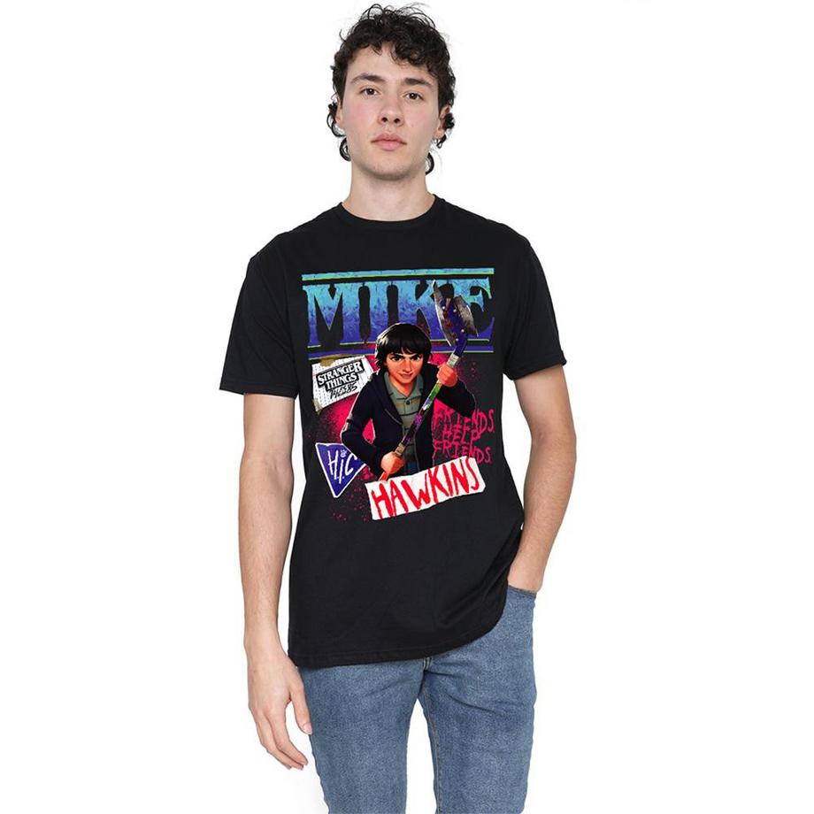 Stranger Things Mike Grafikdruck T-Shirt  