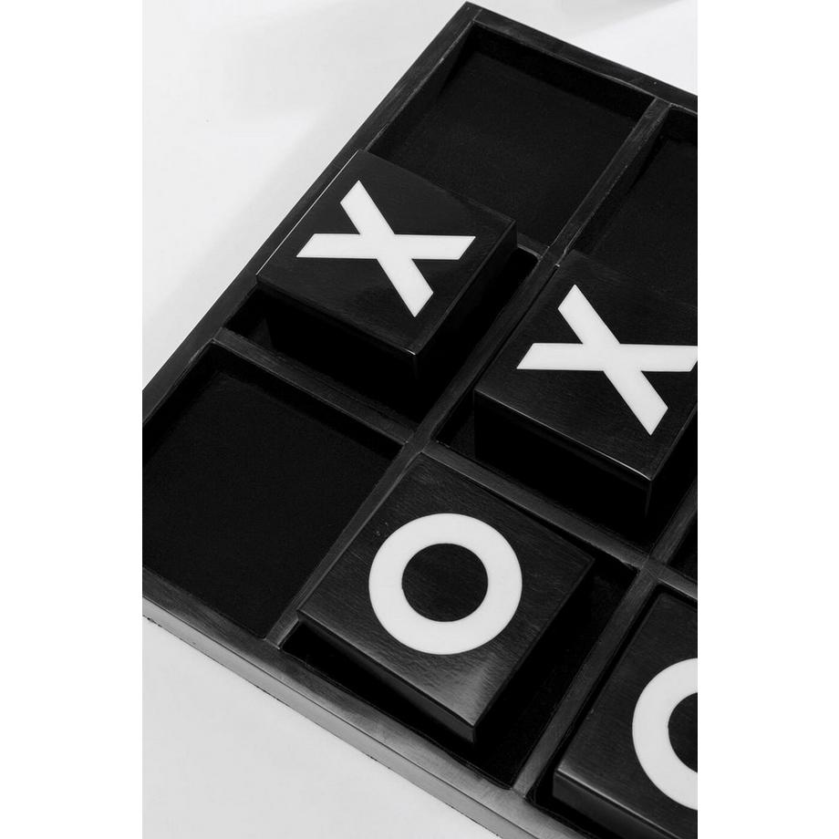 KARE Design  Objet déco Tic Tac Toe noir et blanc 