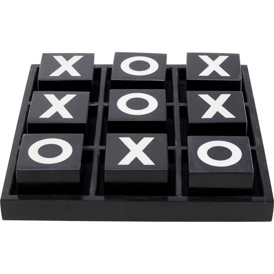 KARE Design  Objet déco Tic Tac Toe noir et blanc 