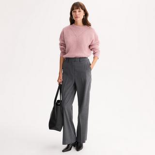 La Redoute Collections Pantaloni a gamba larga vita alta  