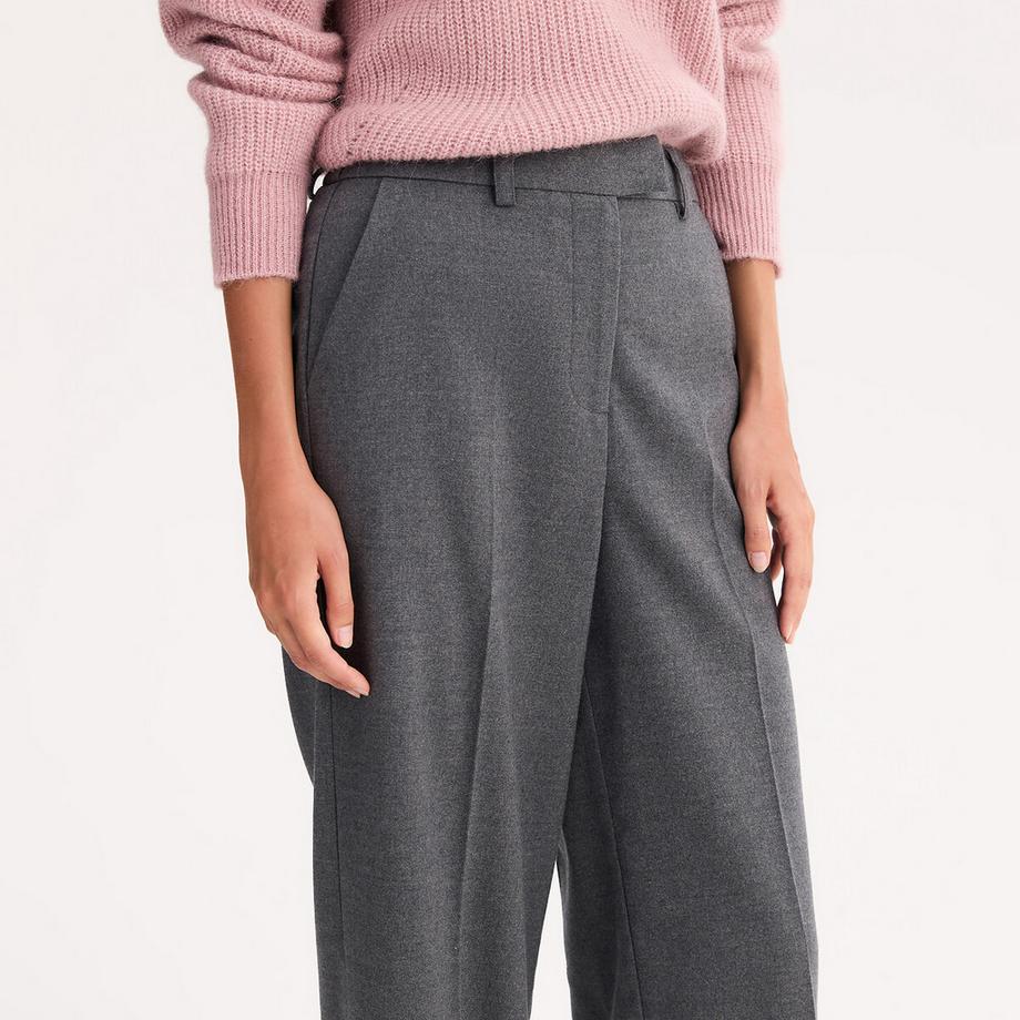 La Redoute Collections Pantalon large taille haute  