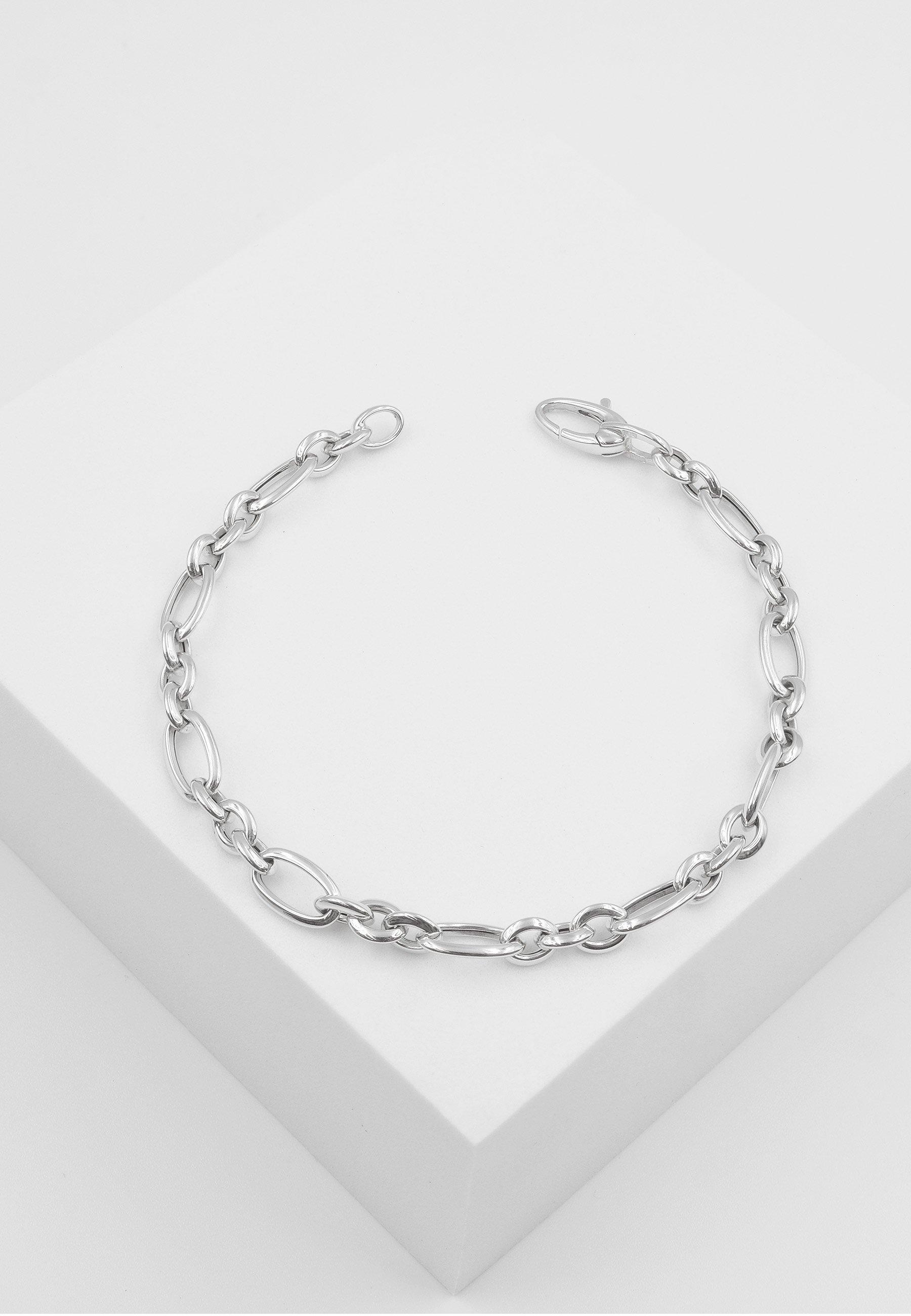 MUAU Schmuck  Bracelet fantaisie en or blanc 750, 6,5mm, 19cm 